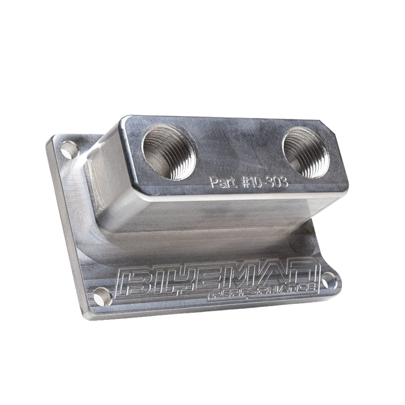 BMP Billet Remote Oil Cooler Adapter for Polaris RZR // SKU: 10-303
