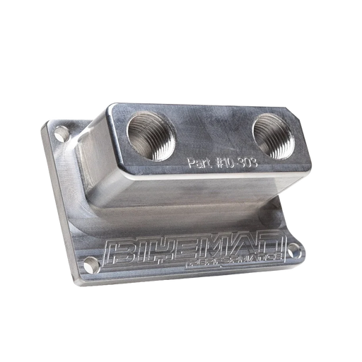 BMP Billet Remote Oil Cooler Adapter for Polaris RZR // SKU: 10-303