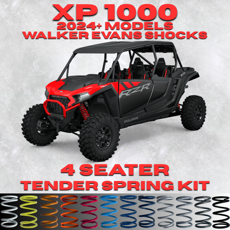 Polaris RZR XP 1000 4 Seater Tender Spring Kit (Walker Evans Shocks)(2024+)