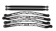 CA Tech USA Radius Rods are Arched in the middle and lower Radius Rods increases ride height without changing ride geometry. Giving you the most clearance possible, without negatively affecting stability.  1.25" thick billet aircraft aluminum ensures strength & dependability when you need it most.  We utilize ONLY industry leading FK Brand Spherical bearings equipped with a cloth PTFE liner for maximum durability. No substitutions accepted. 