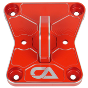 CA Tech Pull Plate  3D scanned for perfect fitment and machined from 6061 aluminum with a finished thickness of 1" for maximum durability, the new 2022 Can-Am X3 pull plate is easy to install and built to last a lifetime.   OEM color matching ensures all CA Tech parts will pair perfectly with your build. 