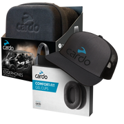 Packtalk Edgephones ORV + Gel Cups + Cardo cap