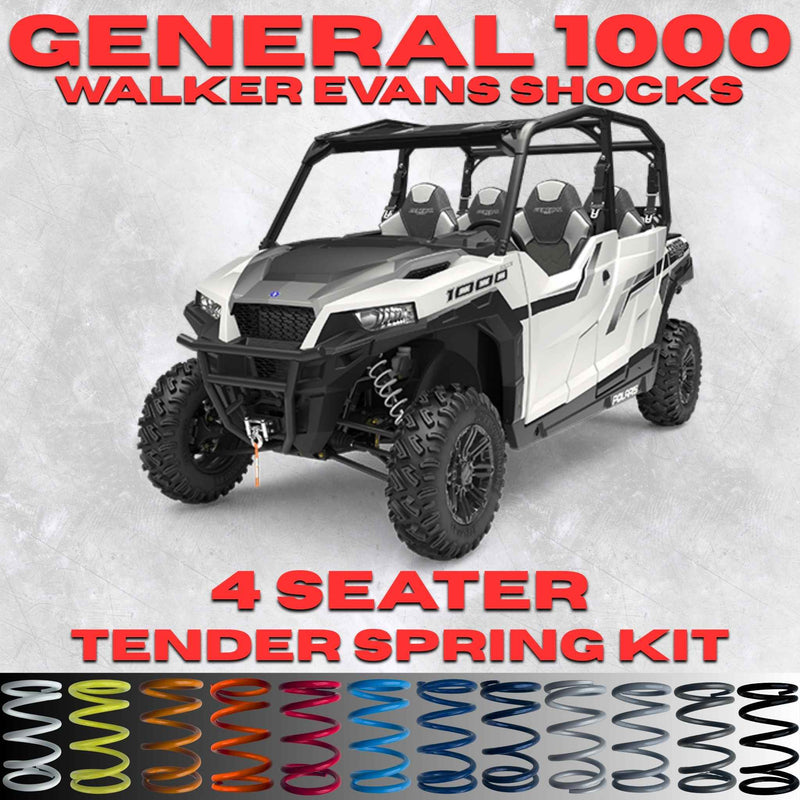 Polaris General 1000 4 Seater Tender Spring Kit (Walker Evans Shocks)(Non XP)