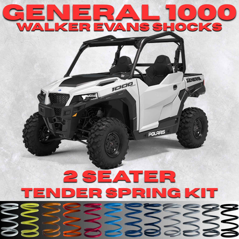 Polaris General 1000 2 Seater Tender Spring Kit (Walker Evans Shocks)(Non-XP)