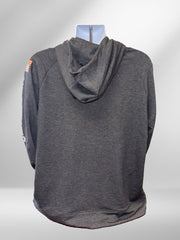 CA Logo American Flag Grey Hoodie Light Weight