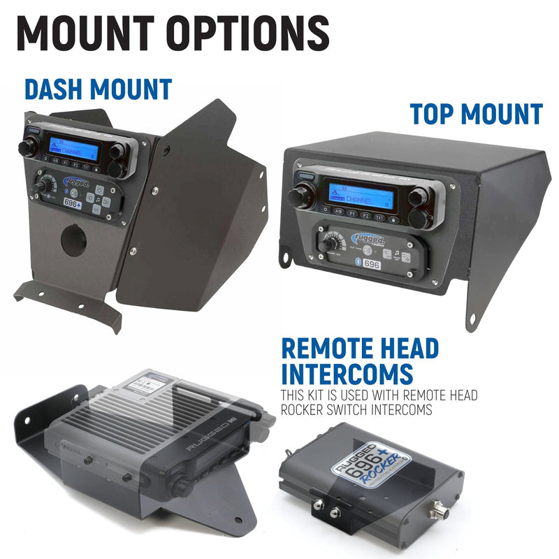 Can-Am Maverick R – Complete Communication Kit with Rocker Switch Bluetooth Intercom and 2-Way Radio