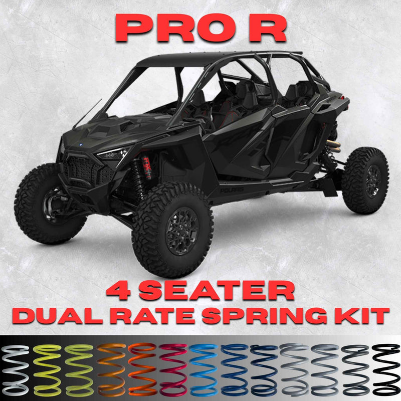 Polaris RZR Pro R 4 Seater Dual Rate Spring Kit (Universal Shock Fitment)