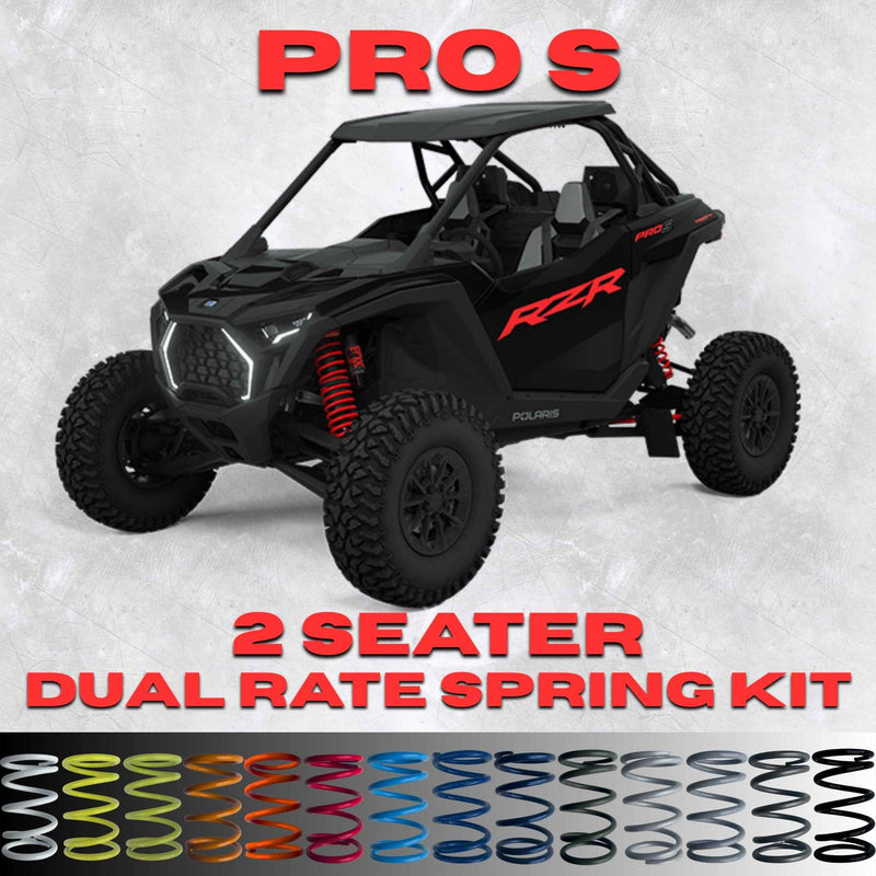 Polaris RZR Pro S 2 Seater Dual Rate Spring Kit (Universal Shock Fitment)