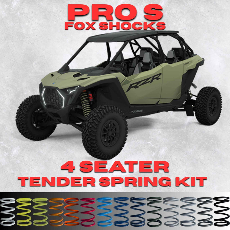 Polaris RZR Pro S 4 Seater Tender Spring Kit (Fox Shocks)