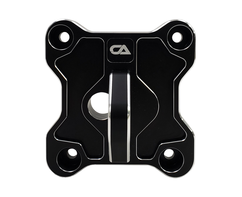 Polaris RZR XP1000 / Turbo Pull Plate / Radius Rod Plate Our Pull plate is machined from a solid piece of aircraft grade 6061 T-6 1.5"x 8" Aluminum bar stock. We then machine both pieces, send them out for anodize and then round all of our corners to give it a look that really pops and will wow anyone
