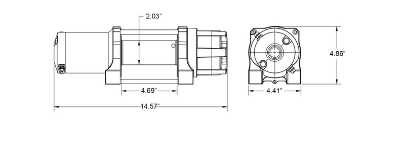 6000 Lb. UTV/ATV Winch (With Wireless Remote & Synthetic Rope)