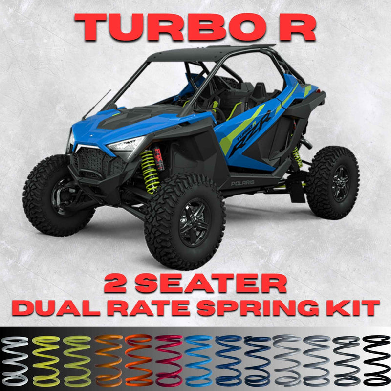 Polaris RZR Turbo R 2 Seater Dual Rate Spring Kit (Universal Shock Fitment)