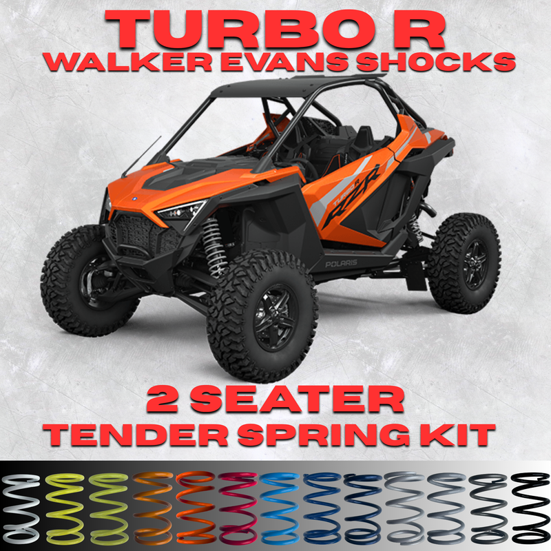 Polaris RZR Turbo R 2 Seater Tender Spring Kit (Walker Evans Shocks)