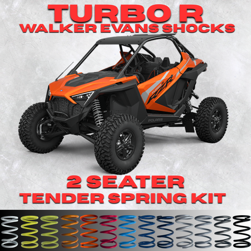 Polaris RZR Turbo R 2 Seater Tender Spring Kit (Walker Evans Shocks)