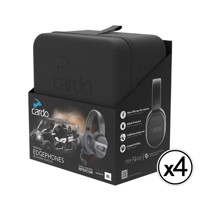 Packtalk Edgephones ORV 4-pack bundle