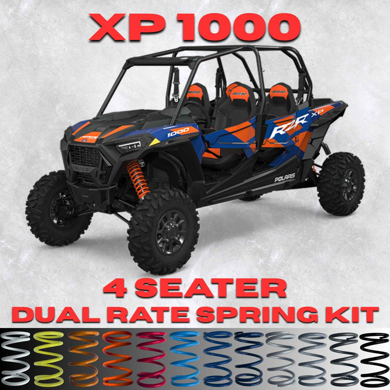Polaris RZR XP 1000 4 Seater Dual Rate Spring Kit (Universal Shock Fitment)
