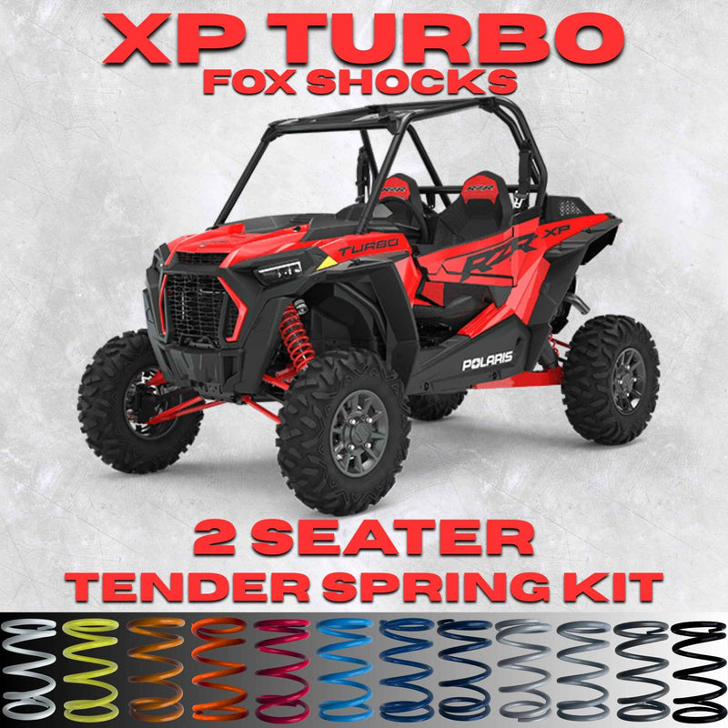 Polaris RZR XP Turbo 2 Seater Tender Spring Kit (Fox Shocks)