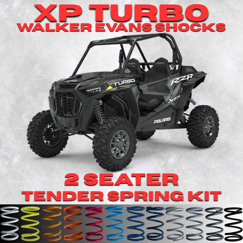 Polaris RZR XP Turbo 2 Seater Tender Spring Kit (Walker Evans Shocks)