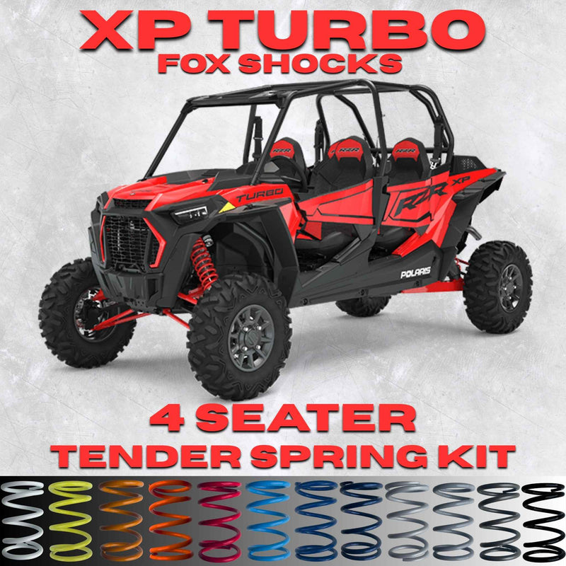 Polaris RZR XP Turbo 4 Seater Tender Spring Kit (Fox Shocks)