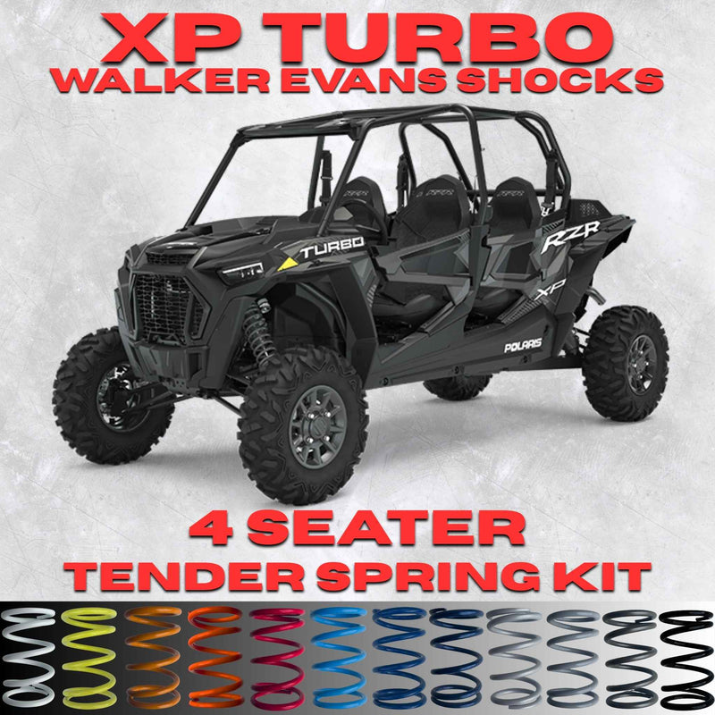 Polaris RZR XP Turbo 4 Seater Tender Spring Kit (Walker Evans Shocks)