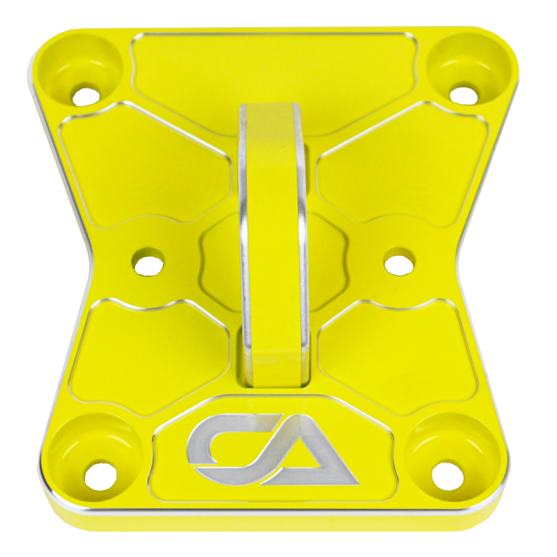 CA Tech Pull Plate  3D scanned for perfect fitment and machined from 6061 aluminum with a finished thickness of 1" for maximum durability, the new 2022 Can-Am X3 pull plate is easy to install and built to last a lifetime.   OEM color matching ensures all CA Tech parts will pair perfectly with your build. 