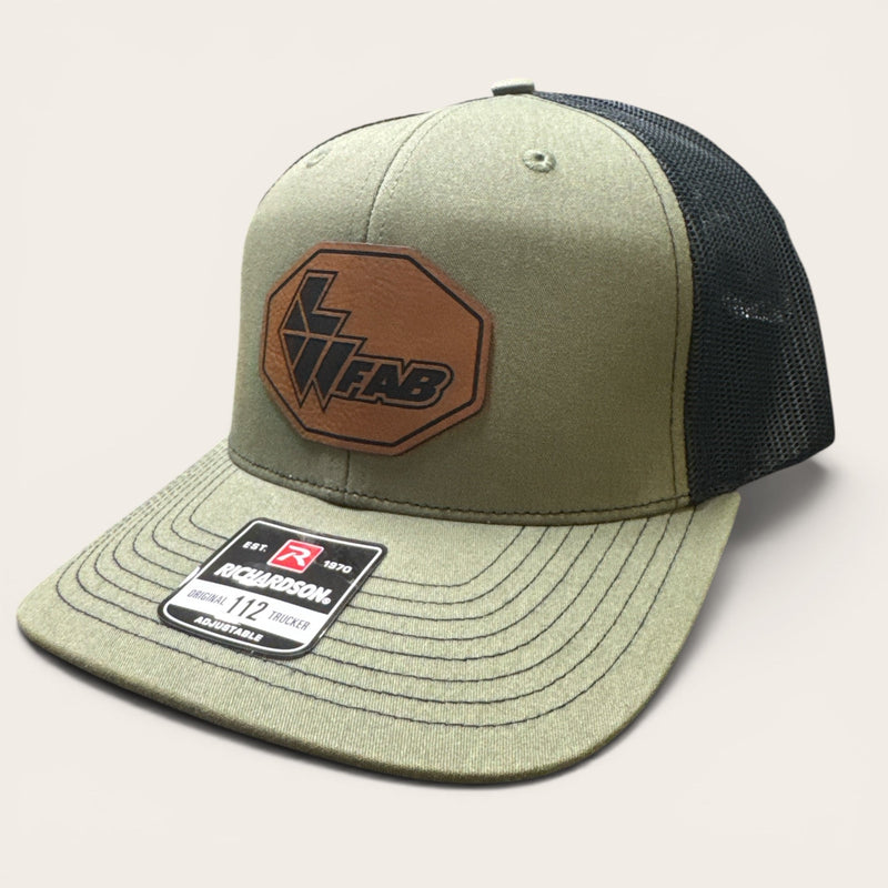 L&W Logo Snapback Hat- Leather Patch