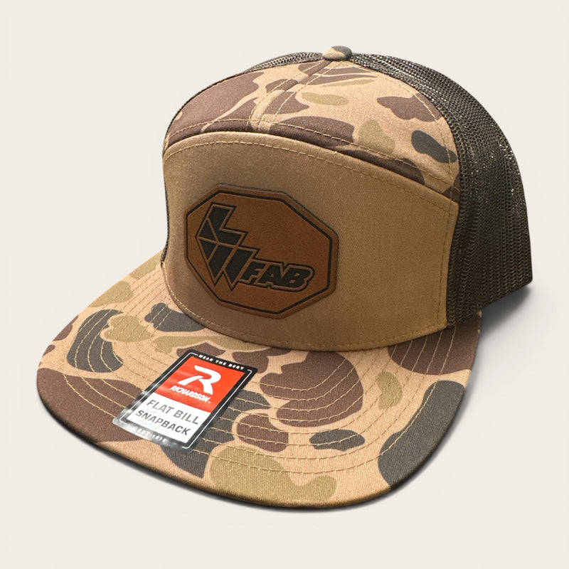 L&W Logo Snapback Hat- Leather Patch