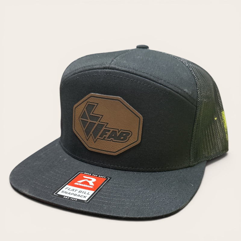 L&W Logo Snapback Hat- Leather Patch