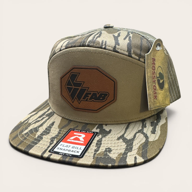 L&W Logo Snapback Hat- Leather Patch
