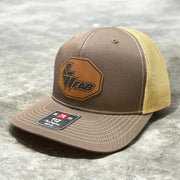L&W Logo Snapback Hat- Leather Patch
