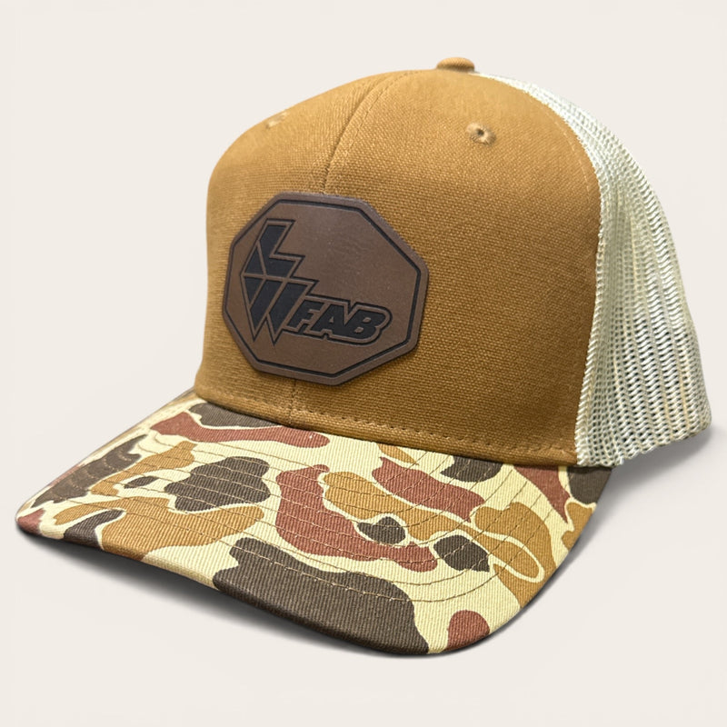 L&W Logo Snapback Hat- Leather Patch