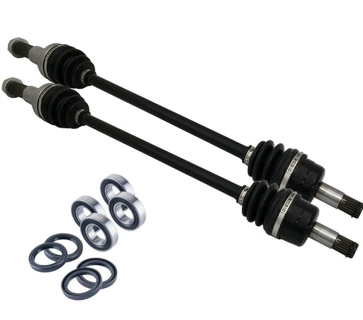 Yamaha Viking / Wolverine Front Cv Axle & Wheel Bearing Set