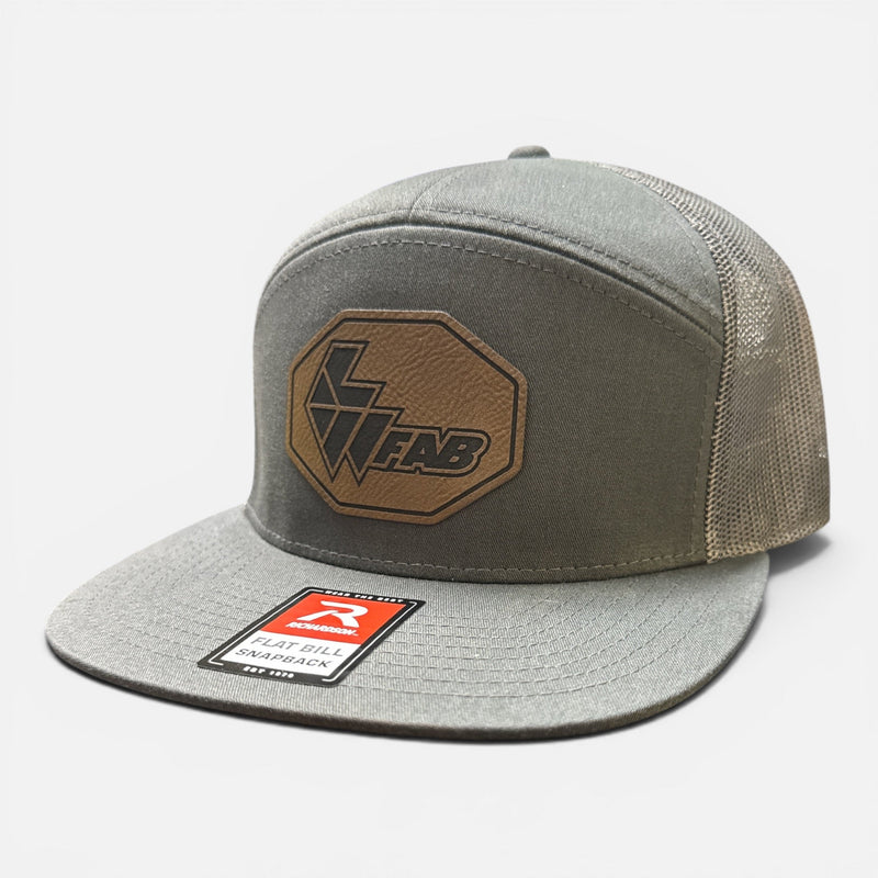 L&W Logo Snapback Hat- Leather Patch