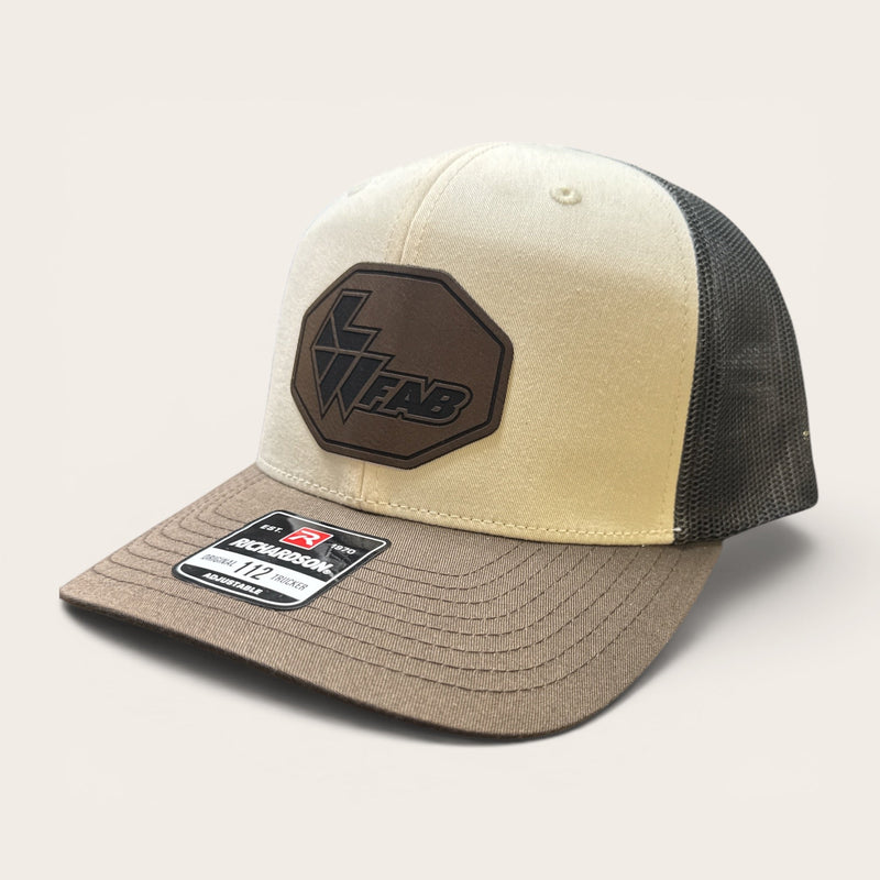 L&W Logo Snapback Hat- Leather Patch