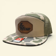 L&W Logo Snapback Hat- Leather Patch