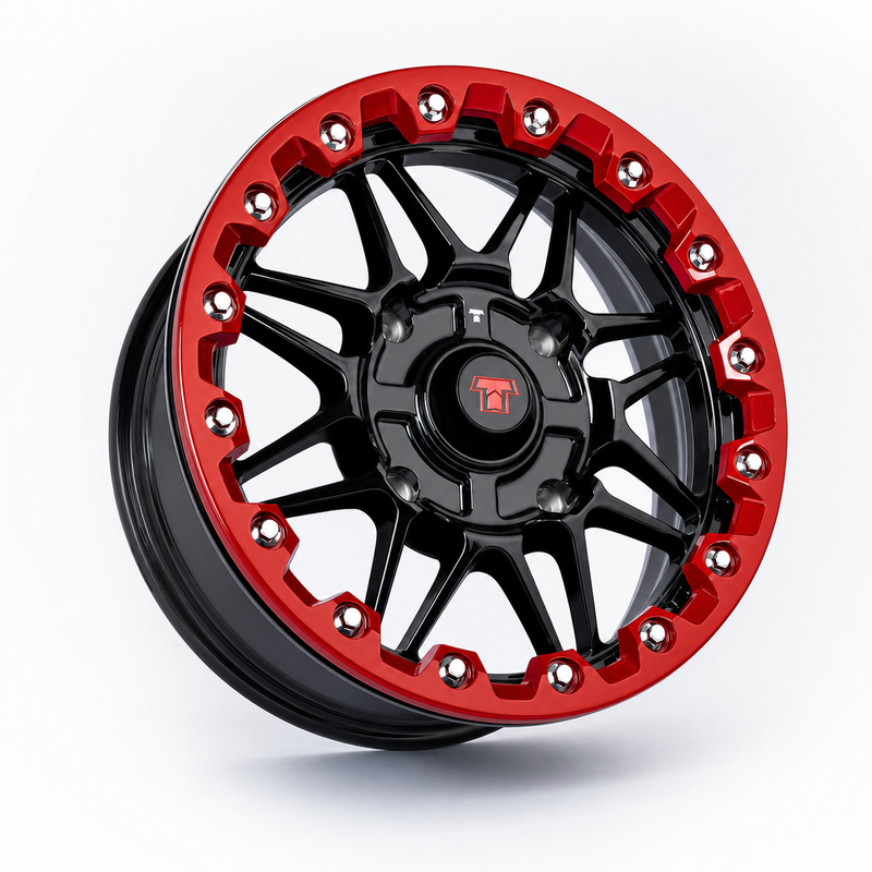 14x5 Ultra-Light Beadlock Wheel Red - product image 3