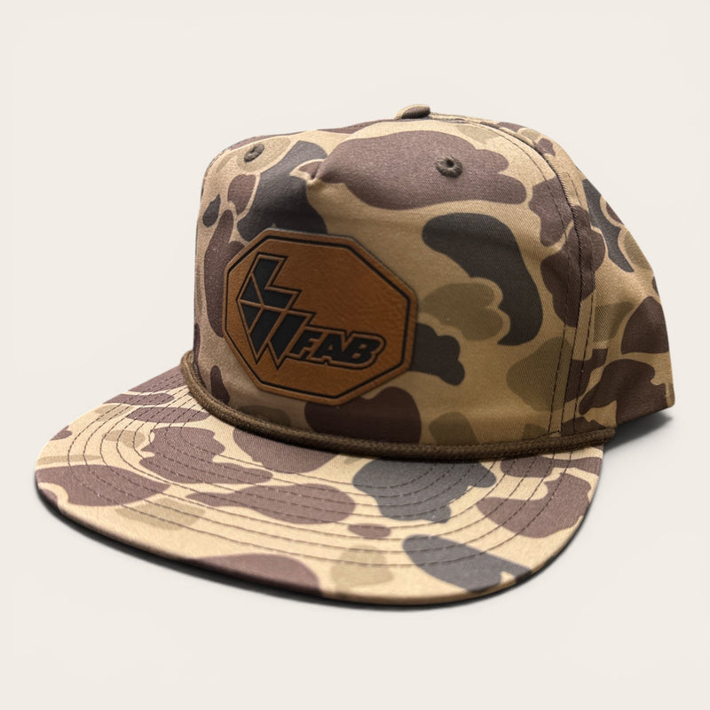 L&W Logo Snapback Hat- Leather Patch