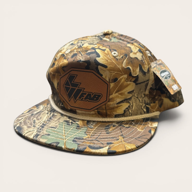 L&W Logo Snapback Hat- Leather Patch