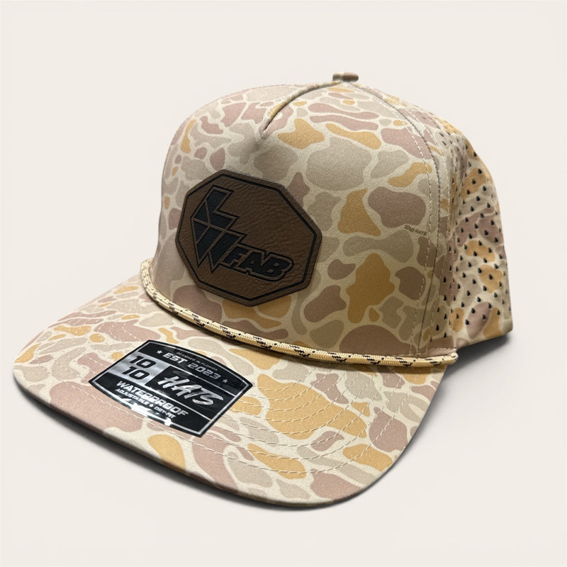 L&W Logo Snapback Hat- Leather Patch