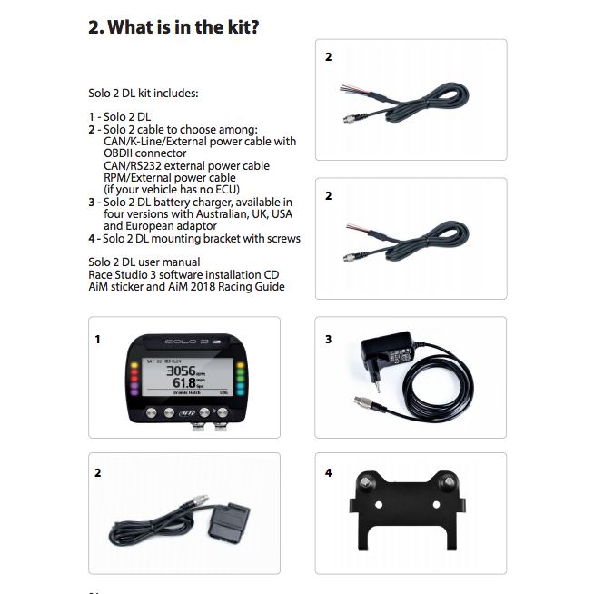 AiM Solo 2 DL - Yamaha