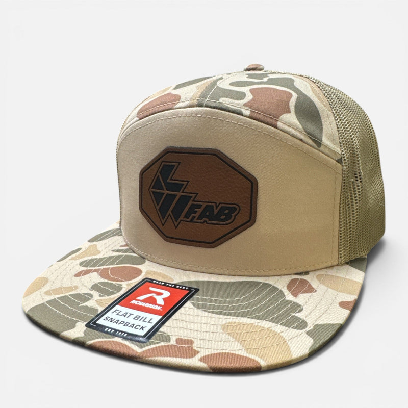 L&W Logo Snapback Hat- Leather Patch