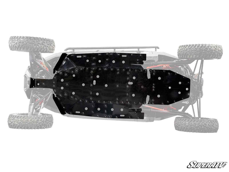 SuperATV Polaris RZR Turbo R 4 Full Skid Plate (4-Seat)